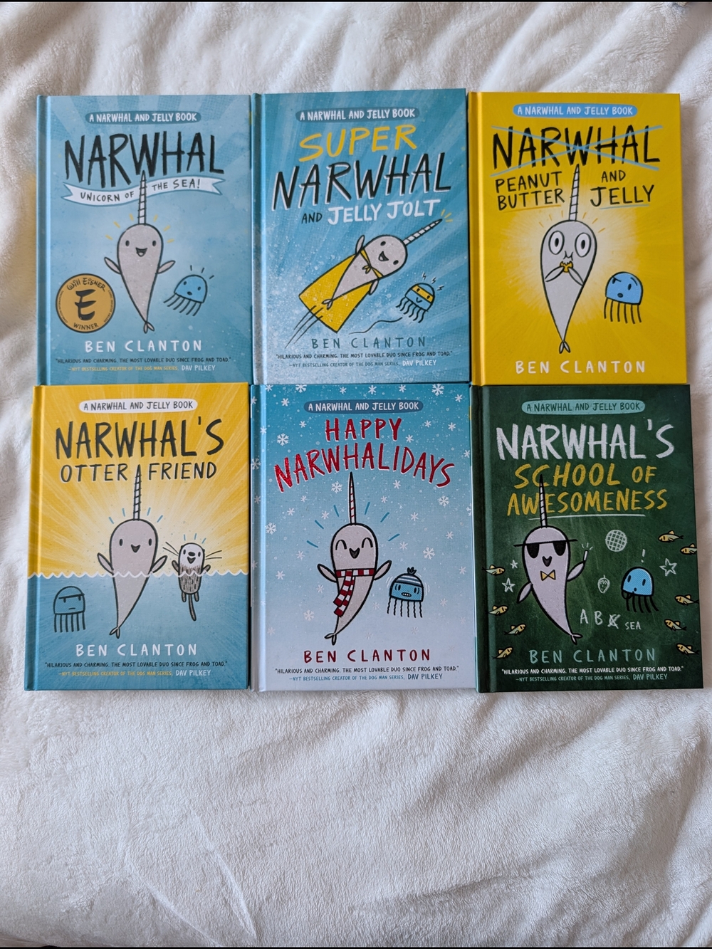 Narwhal & Jelly Hardcover Book Set – 6 Books by Ben Clanton